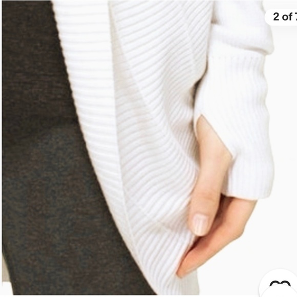 Lulumelon Transformation Wrap Cardigan Womens Size 6 Gray - Picture 2 of 14